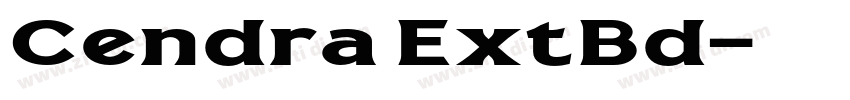 Cendra ExtBd字体转换